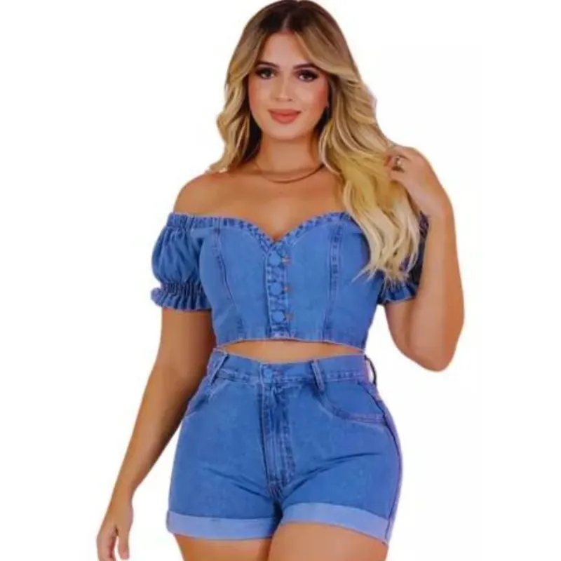 Conjunto ombro vazado